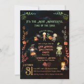 ハロウィン毎年恒例のモンスターパーティー 招待状 (正面)