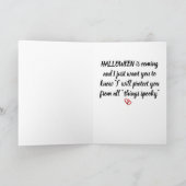 ** *ハロウィン気にをお願い** カード (内部)