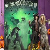 ハロウィン気分満喫！ 「ゾクゾクする」セルフィースポット 横断幕