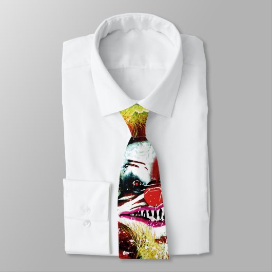 ハロウィン気味の悪い恐怖のピエロ ネクタイ (タイ)