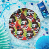 ハロウィン気味の悪い恐怖のピエロ ペーパープレート (パーティー)