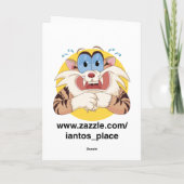 ハロウィン気色悪い外国のカード カード (裏面)