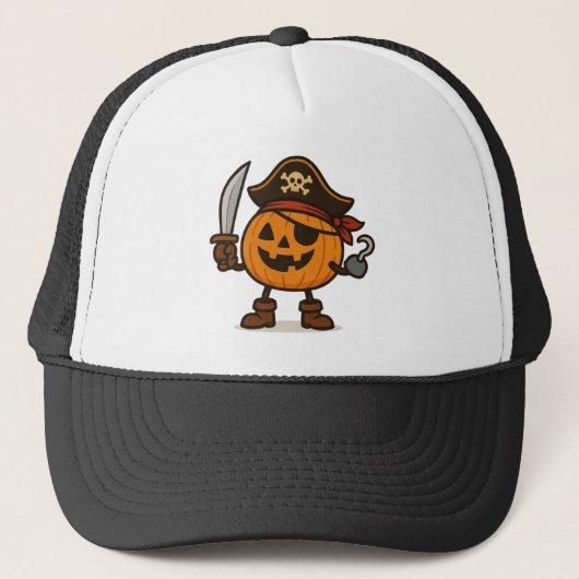 ハロウィン海賊ジャック・オー・ランタン キャップ (正面)