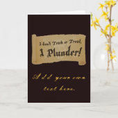 ハロウィン海賊版プランダー カード (黄色い花)