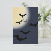 ハロウィン満月とコウモリ カード (スタンド正面)