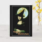 ハロウィン満月の魔女モナ・リザ カード (黄色い花)