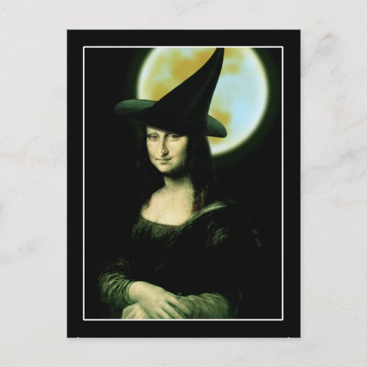 ハロウィン満月の魔女モナ・リザ ポストカード (正面)
