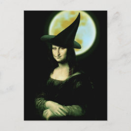 ハロウィン満月の魔女モナ・リザ ポストカード