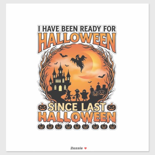 ハロウィン準備完了 おばけ城 ゴースト キ シール (シート)