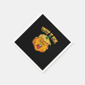 ハロウィン熱狂するパンプキントランプキンの衣装 スタンダードカクテルナプキン (角)