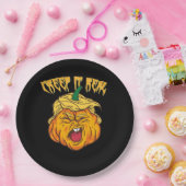 ハロウィン熱狂するパンプキントランプキンの衣装 ペーパープレート (パーティー)