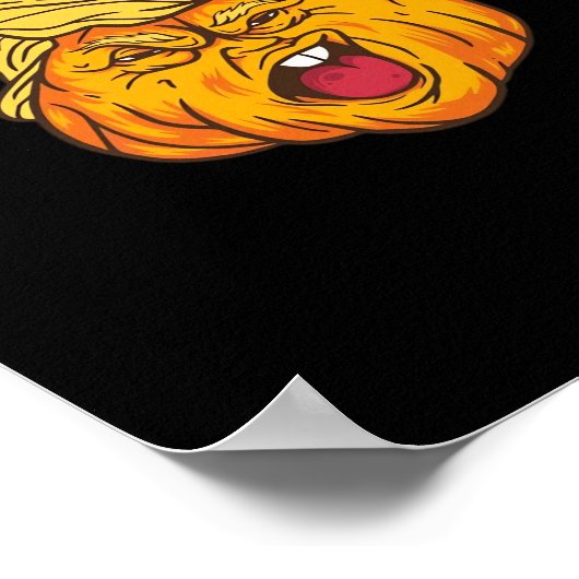 ハロウィン熱狂するパンプキントランプキンの衣装 ポスター (角)