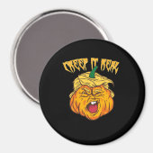 ハロウィン熱狂するパンプキントランプキンの衣装 マグネット (正面/裏面)