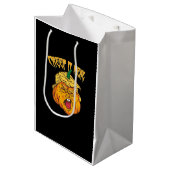 ハロウィン熱狂するパンプキントランプキンの衣装 ミディアムペーパーバッグ (正面アングル)