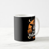 ハロウィン犬ロングスリーブ コーヒーマグカップ (正面右)