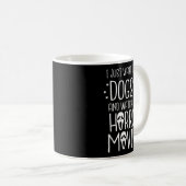 ハロウィン犬 - 犬を撫でてホラーを見たい コーヒーマグカップ (正面右)