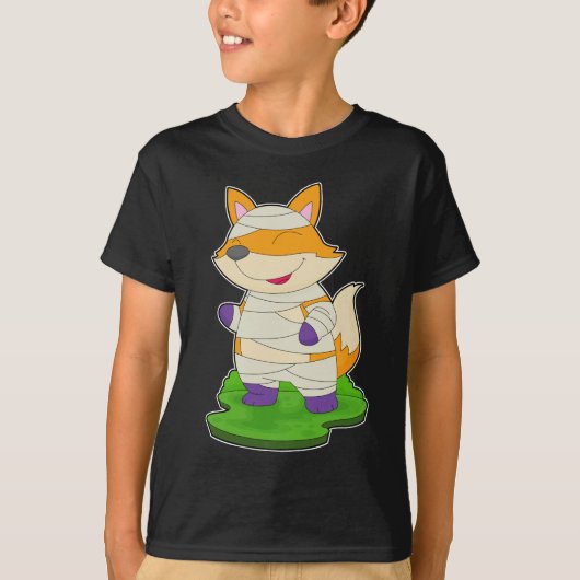 ハロウィン狐のミイラ Tシャツ (正面)