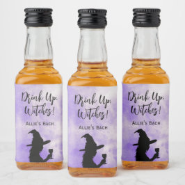 ハロウィン独身最後の夜会 飲んで魔女 リキュールボトルラベル