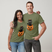 ハロウィン猫のかぼちゃTシャツ Tシャツ (ユニセックス)