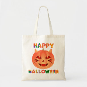 ハロウィン猫のカボチャ トートバッグ