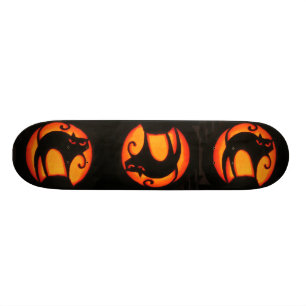 ハロウィン猫のスケートボード スケートボード