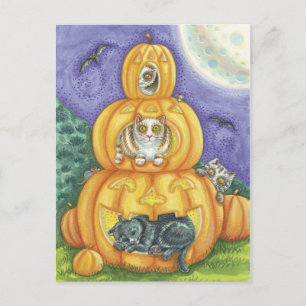 ハロウィン猫はがき ポストカード