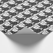 ハロウィン猫ラッピング紙 ラッピングペーパー (コーナー)