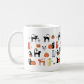 ハロウィン猫不気味可愛 コーヒーマグカップ (左)