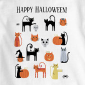 ハロウィン猫不気味可愛 ベビーTシャツ