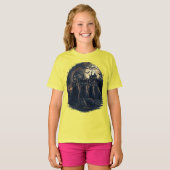 ハロウィン猫不気味- Witch Cats Tシャツ (正面フル)