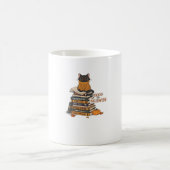 ハロウィン猫好きクラシックTシャツ用の予約 コーヒーマグカップ (中央)