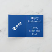 ハロウィン猫折りカード カード (内部)