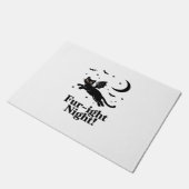 ハロウィン猫&カボチャ友達かわいいシ不気味ャツ ドアマット (アングル)