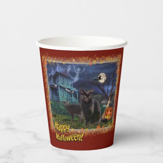 ハロウィン猫🎃😼 紙コップ (裏面)