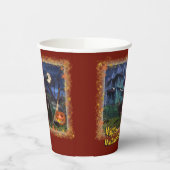 ハロウィン猫🎃😼 紙コップ (左)