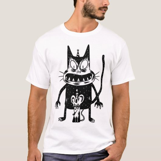 ハロウィン猫 Tシャツ (正面)