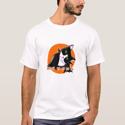 ハロウィン猫 Tシャツ (正面)