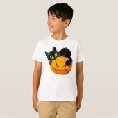 ハロウィン猫 Tシャツ (正面フル)