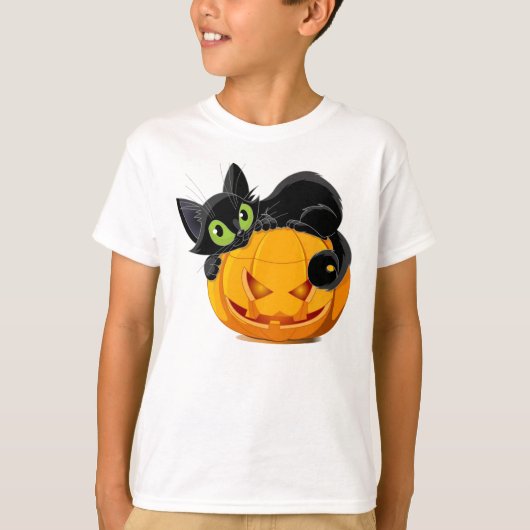 ハロウィン猫 Tシャツ (正面)