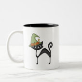 ハロウィン猫Tシャツとプレゼント ツートーンマグカップ (左)