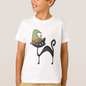 ハロウィン猫Tシャツとプレゼント Tシャツ (正面)