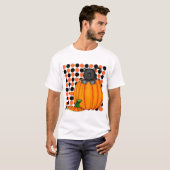 ハロウィン猫Tシャツとプレゼント Tシャツ (正面フル)