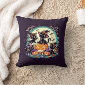 ハロウィン猫Tシャツ クッション (ブランケット)