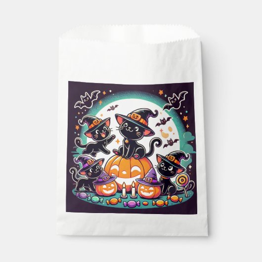 ハロウィン猫Tシャツ フェイバーバッグ (正面)