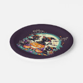 ハロウィン猫Tシャツ ペーパープレート (アングル)