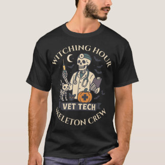 ハロウィン獣医ウィッチングアワースケルトンクルーのTシャツ Tシャツ