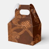 ハロウィン王室のフローラダマスクパターン フェイバーボックス (裏面サイド)