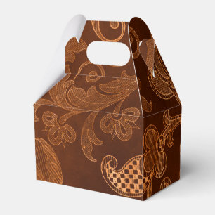 ハロウィン王室のフローラダマスクパターン フェイバーボックス