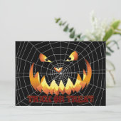 ハロウィン用のカボチャの顔４ 招待状 (スタンド正面)