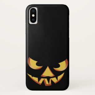 ハロウィン用のカボチャの顔3 iPhone X ケース